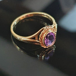 Amethyst 9ct Gold Ring