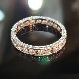 Diamond Eternity ring 18ct White Gold SI1 G Colour