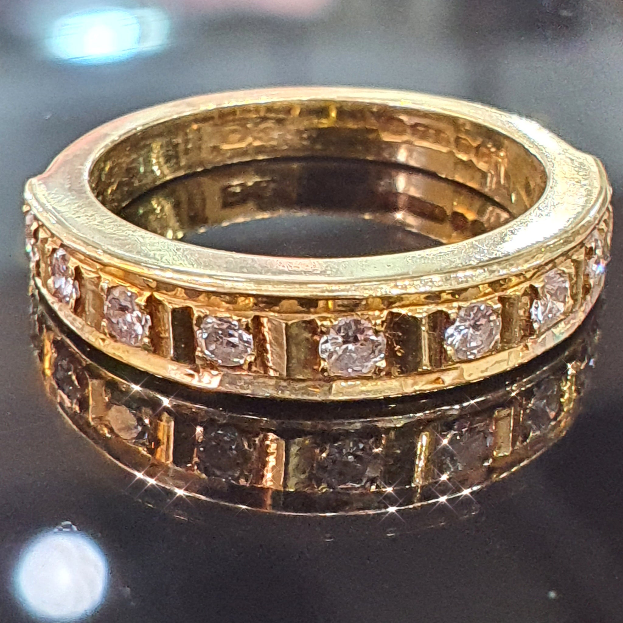 Diamond Half Eternity Ring set on 18ct Gold